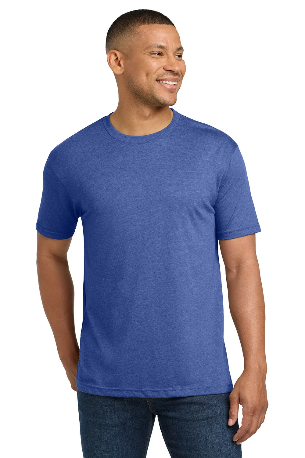 Next Level Mens Jersey Short Sleeve Crewneck T-Shirt - Vintage Royal Blue