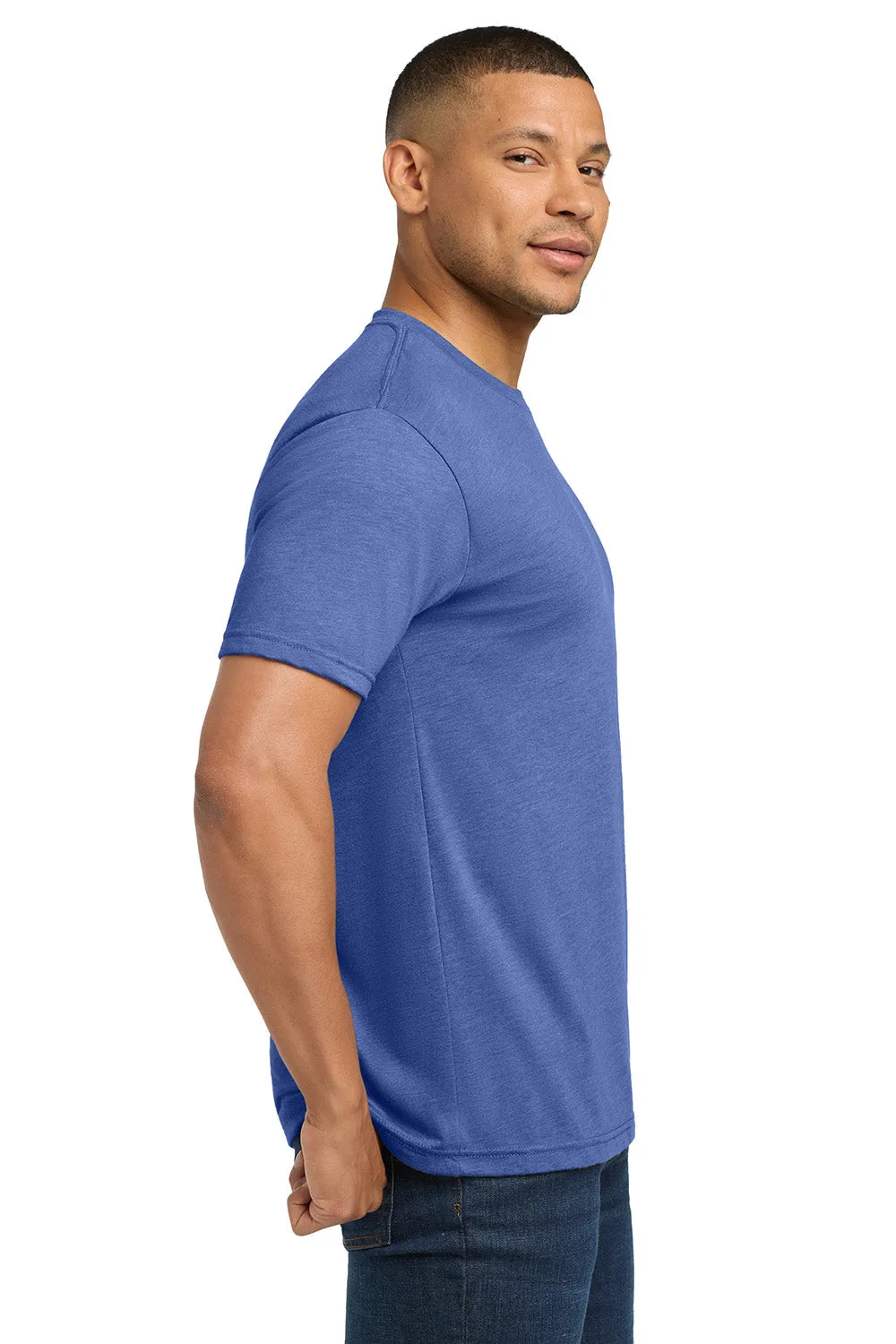 Next Level Mens Jersey Short Sleeve Crewneck T-Shirt - Vintage Royal Blue