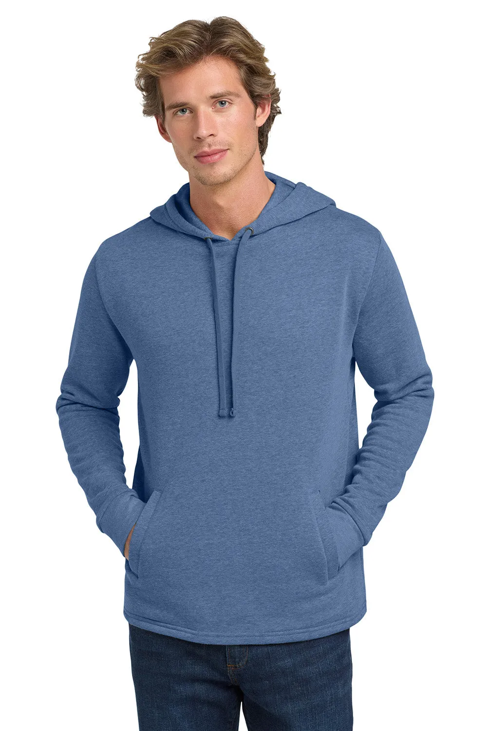Next Level Mens PCH Fleece Hooded Sweatshirt Hoodie w/ Pockets - Heather Bay Blue