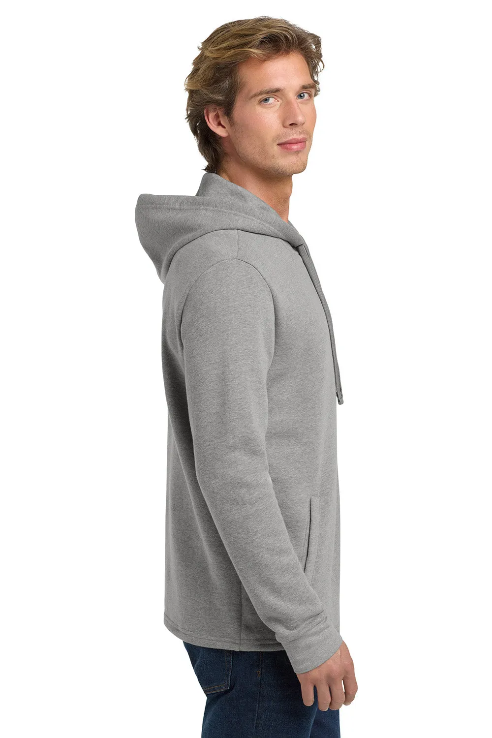 Next Level Mens PCH Fleece Hooded Sweatshirt Hoodie w/ Pockets - Heather Grey