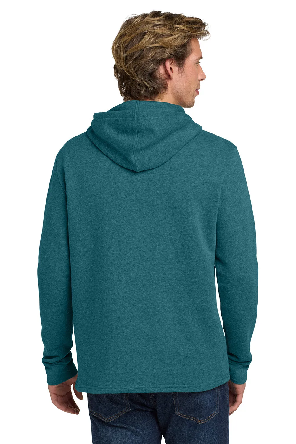Next Level Mens PCH Fleece Hooded Sweatshirt Hoodie w/ Pockets - Heather Teal Blue