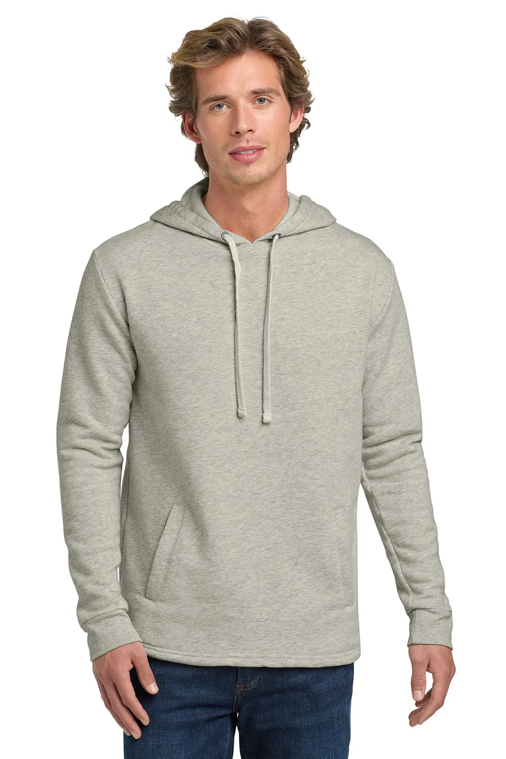 Next Level Mens PCH Fleece Hooded Sweatshirt Hoodie w/ Pockets - Oatmeal