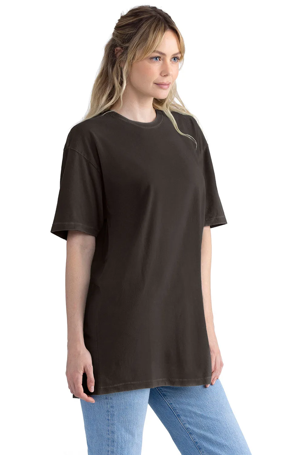 Next Level Mens Soft Wash Short Sleeve Crewneck T-Shirt - Graphite Black