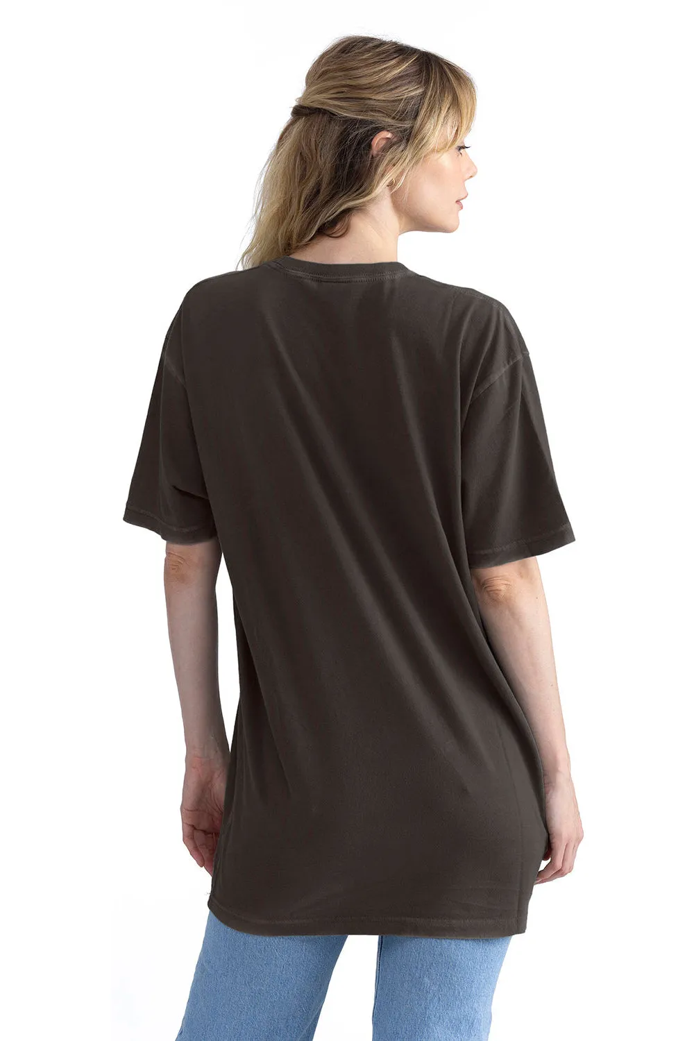 Next Level Mens Soft Wash Short Sleeve Crewneck T-Shirt - Graphite Black
