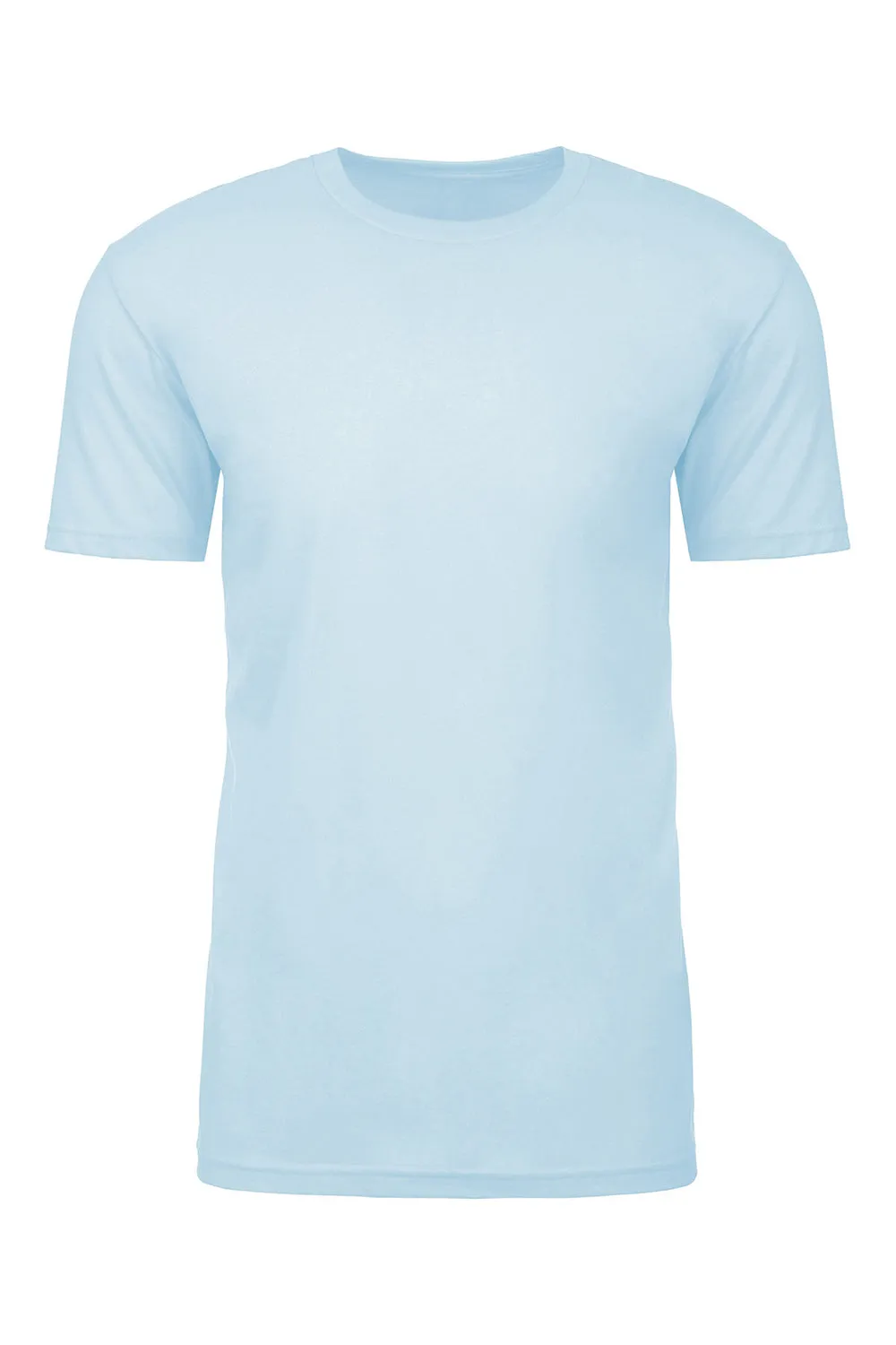 Next Level Mens Sueded Jersey Short Sleeve Crewneck T-Shirt - Light Blue