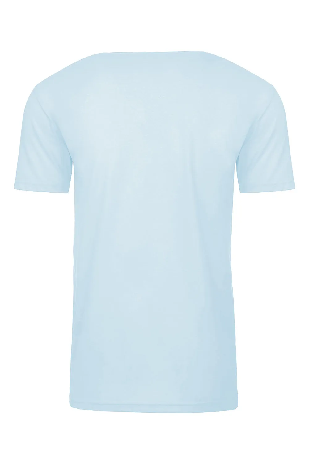 Next Level Mens Sueded Jersey Short Sleeve Crewneck T-Shirt - Light Blue