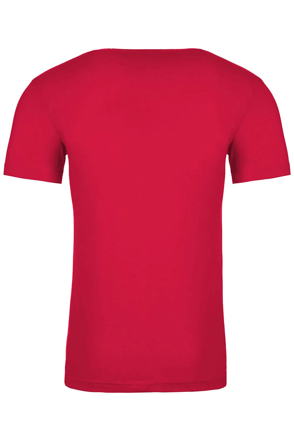 Next Level Mens Sueded Jersey Short Sleeve Crewneck T-Shirt - Red