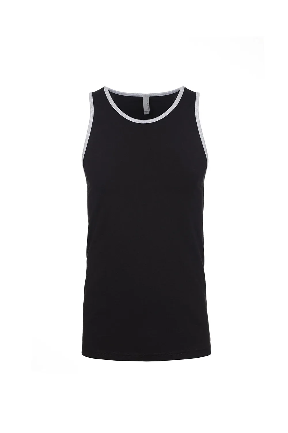 Next Level Mens Tank Top - Black/Heather Grey