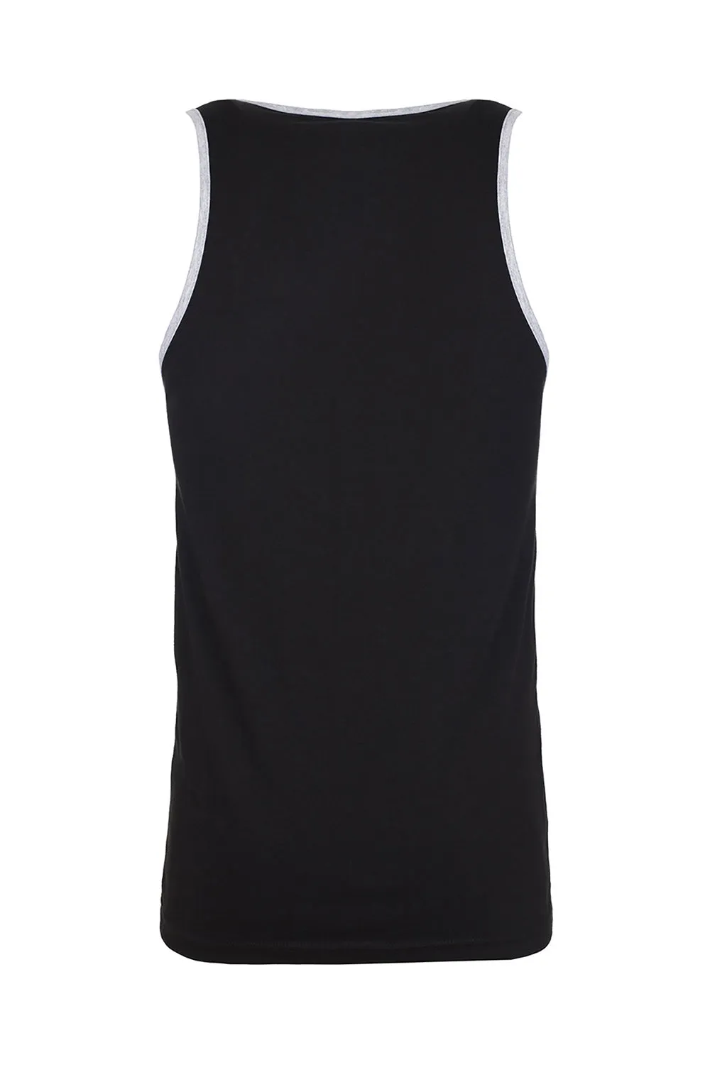 Next Level Mens Tank Top - Black/Heather Grey