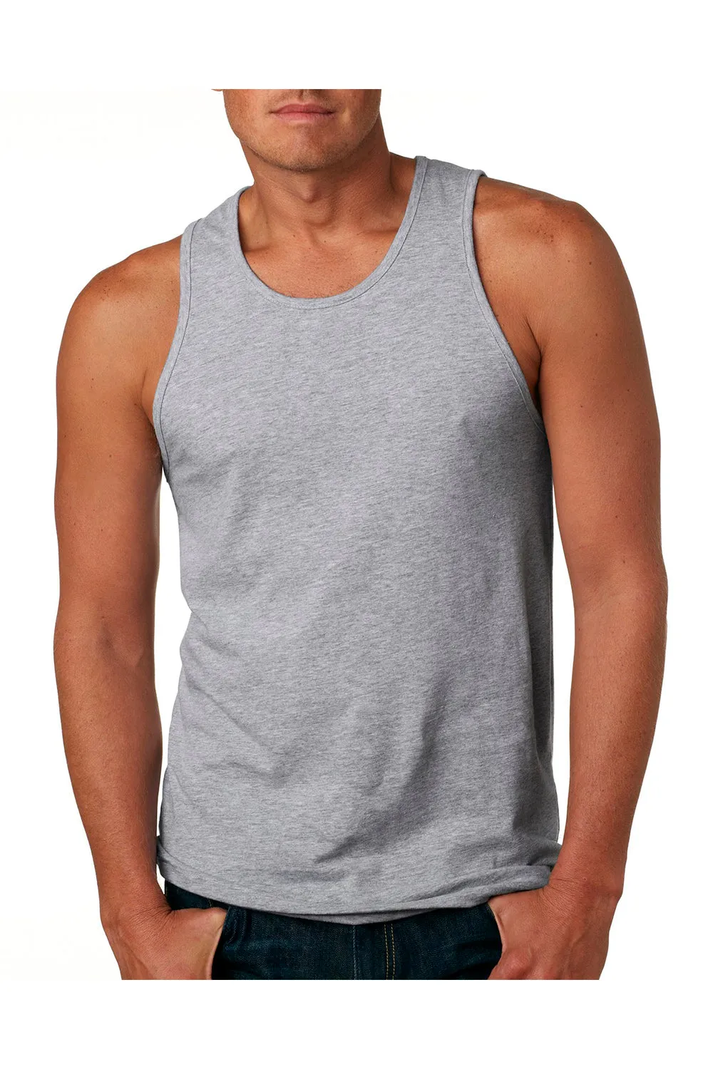 Next Level Mens Tank Top - Heather Grey