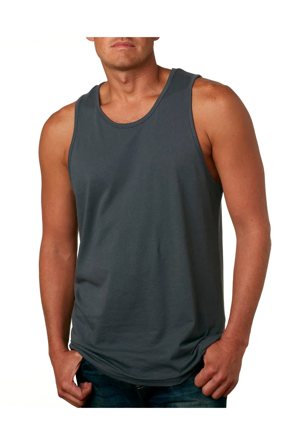 Next Level Mens Tank Top - Heavy Metal Grey