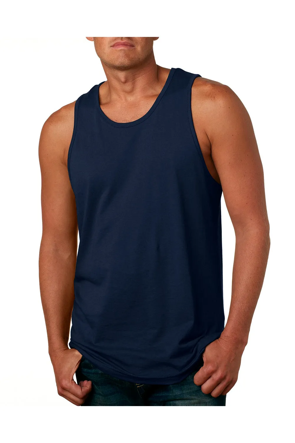 Next Level Mens Tank Top - Midnight Navy Blue