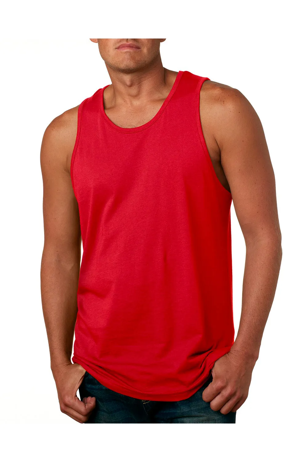 Next Level Mens Tank Top - Red