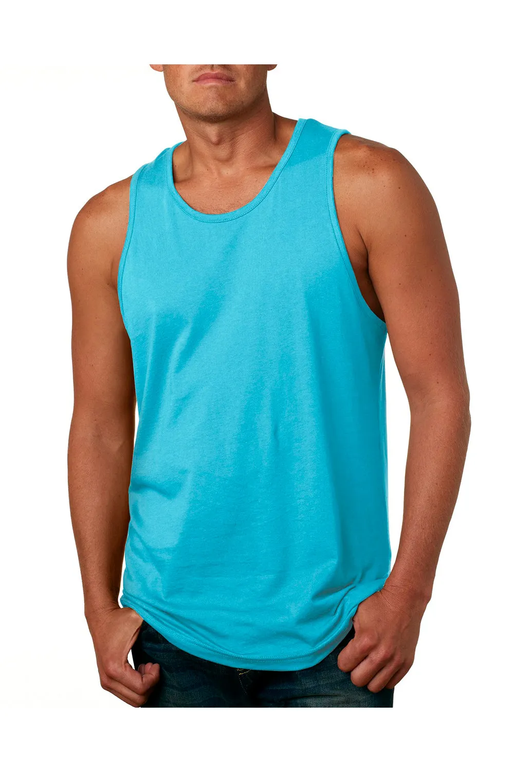 Next Level Mens Tank Top - Tahiti Blue