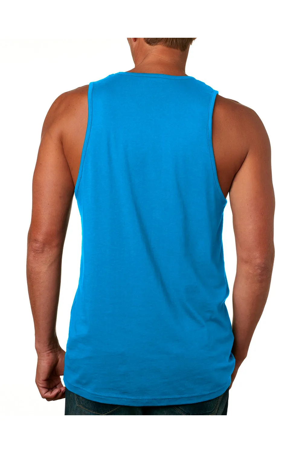Next Level Mens Tank Top - Turquoise Blue