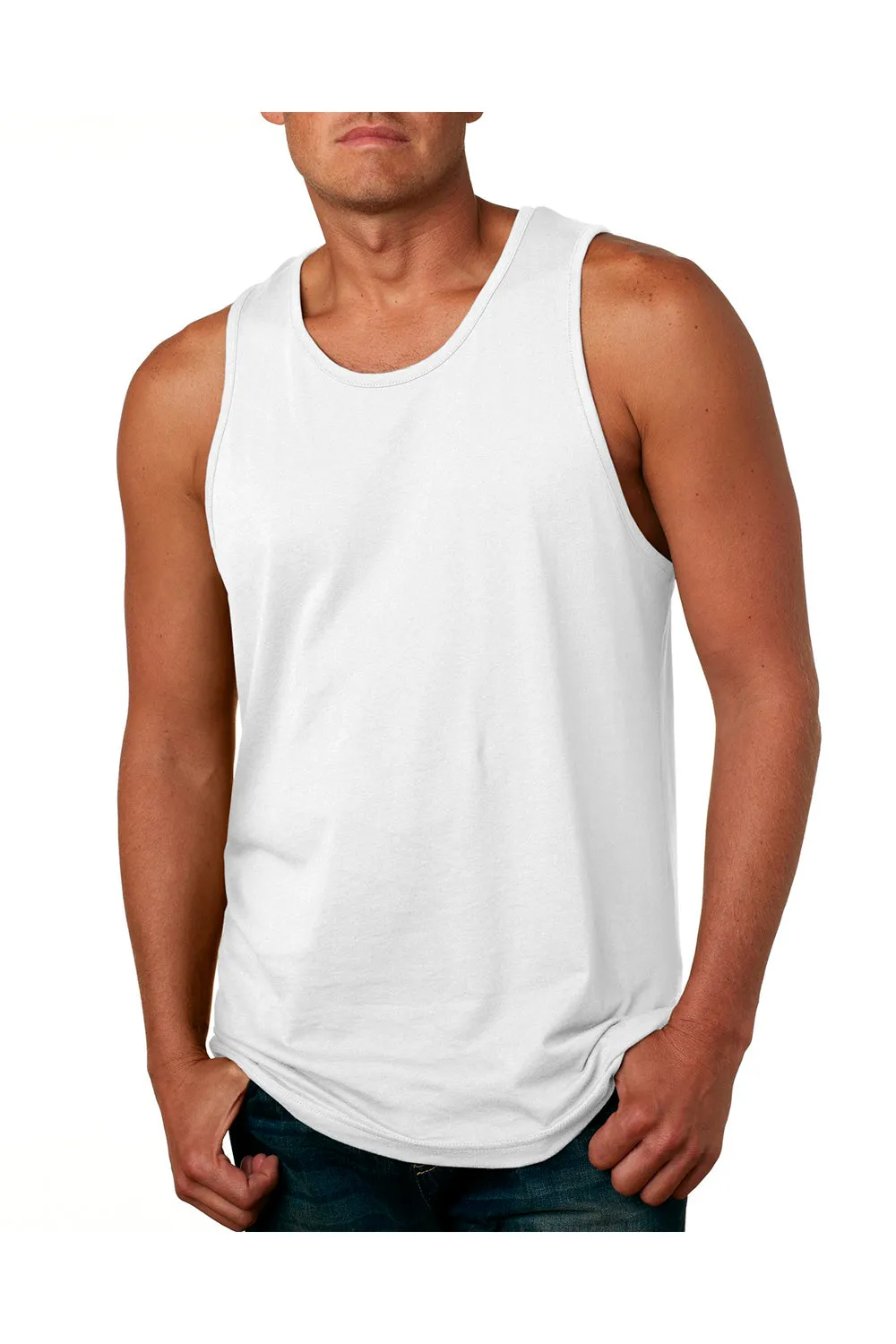 Next Level Mens Tank Top - White
