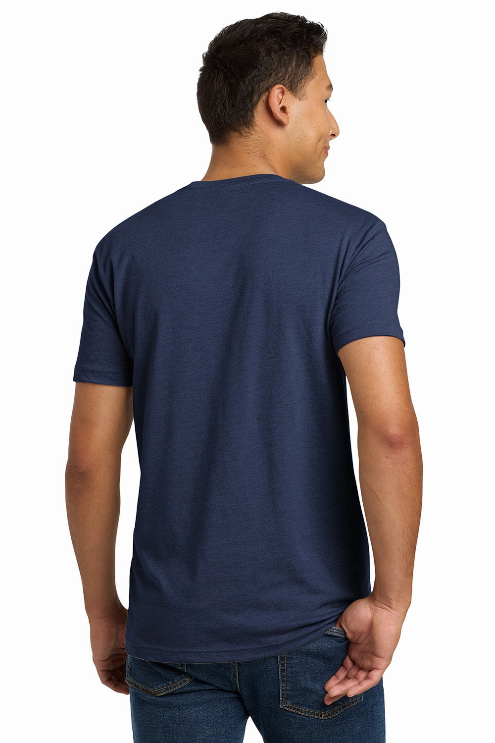 Next Level Mens CVC Jersey Short Sleeve Crewneck T-Shirt - Storm Blue