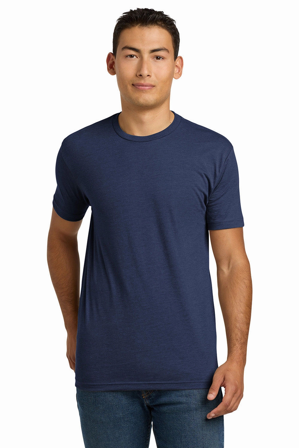 Next Level Mens CVC Jersey Short Sleeve Crewneck T-Shirt - Storm Blue