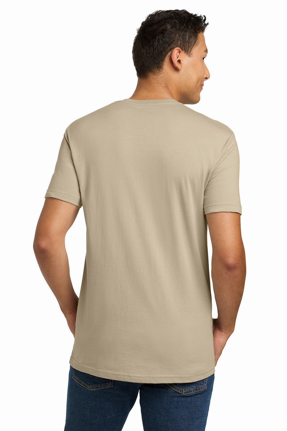 Next Level Mens Fine Jersey Short Sleeve Crewneck T-Shirt - Cream