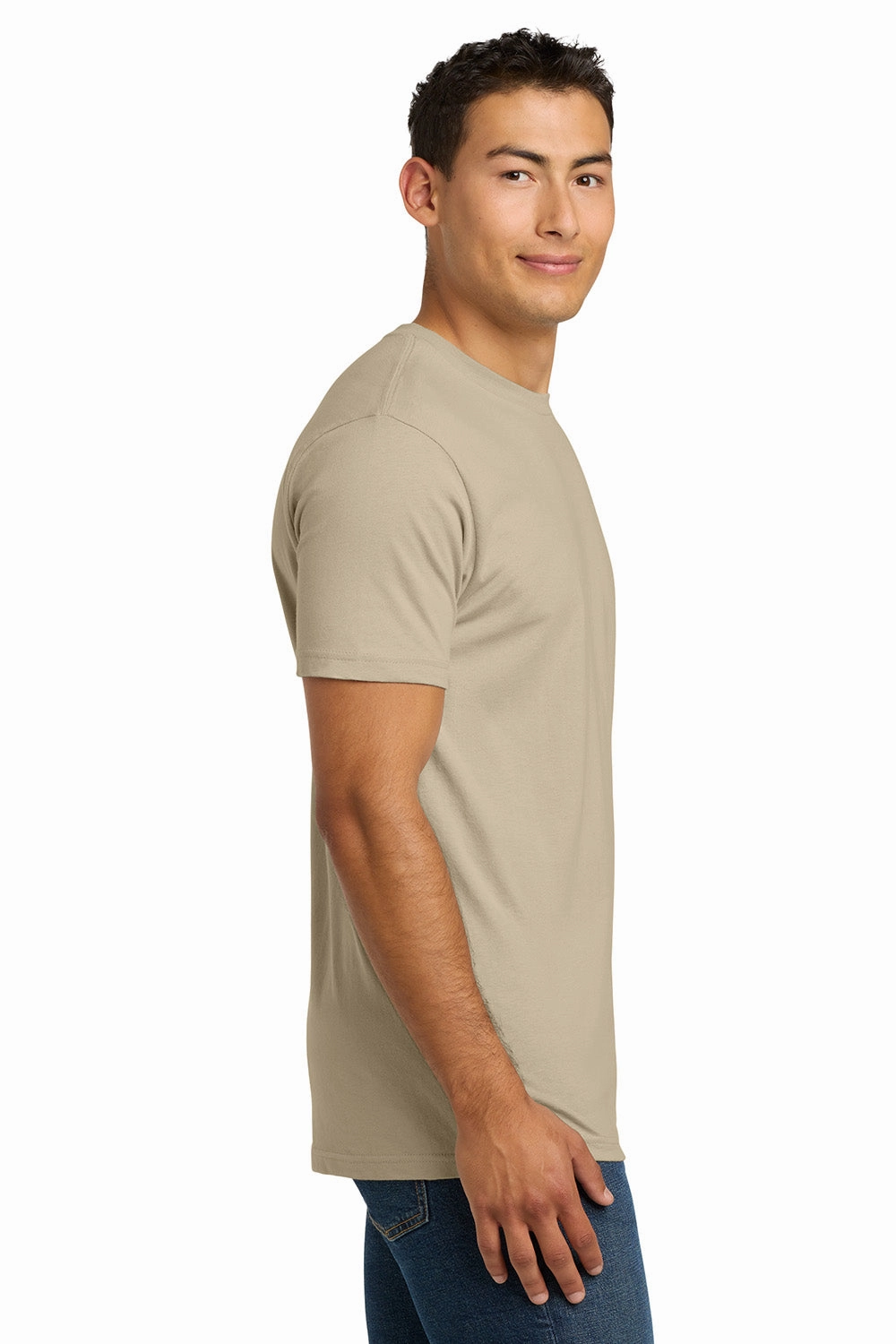 Next Level Mens Fine Jersey Short Sleeve Crewneck T-Shirt - Cream