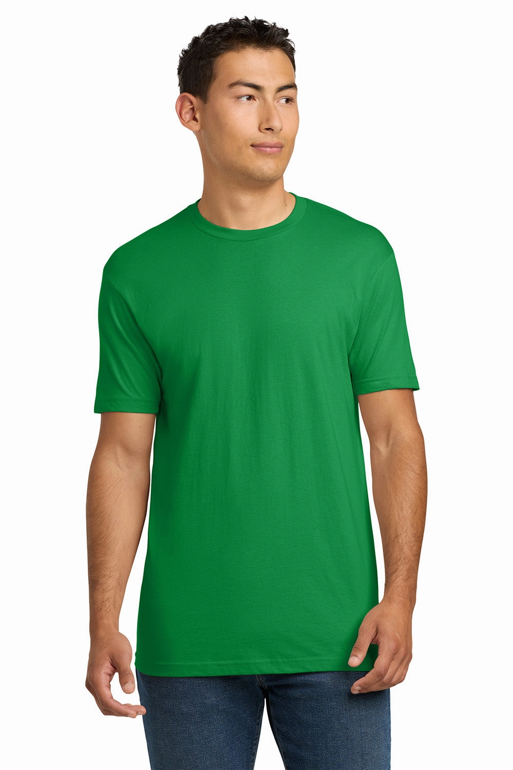 Next Level Mens Fine Jersey Short Sleeve Crewneck T-Shirt - Kelly Green