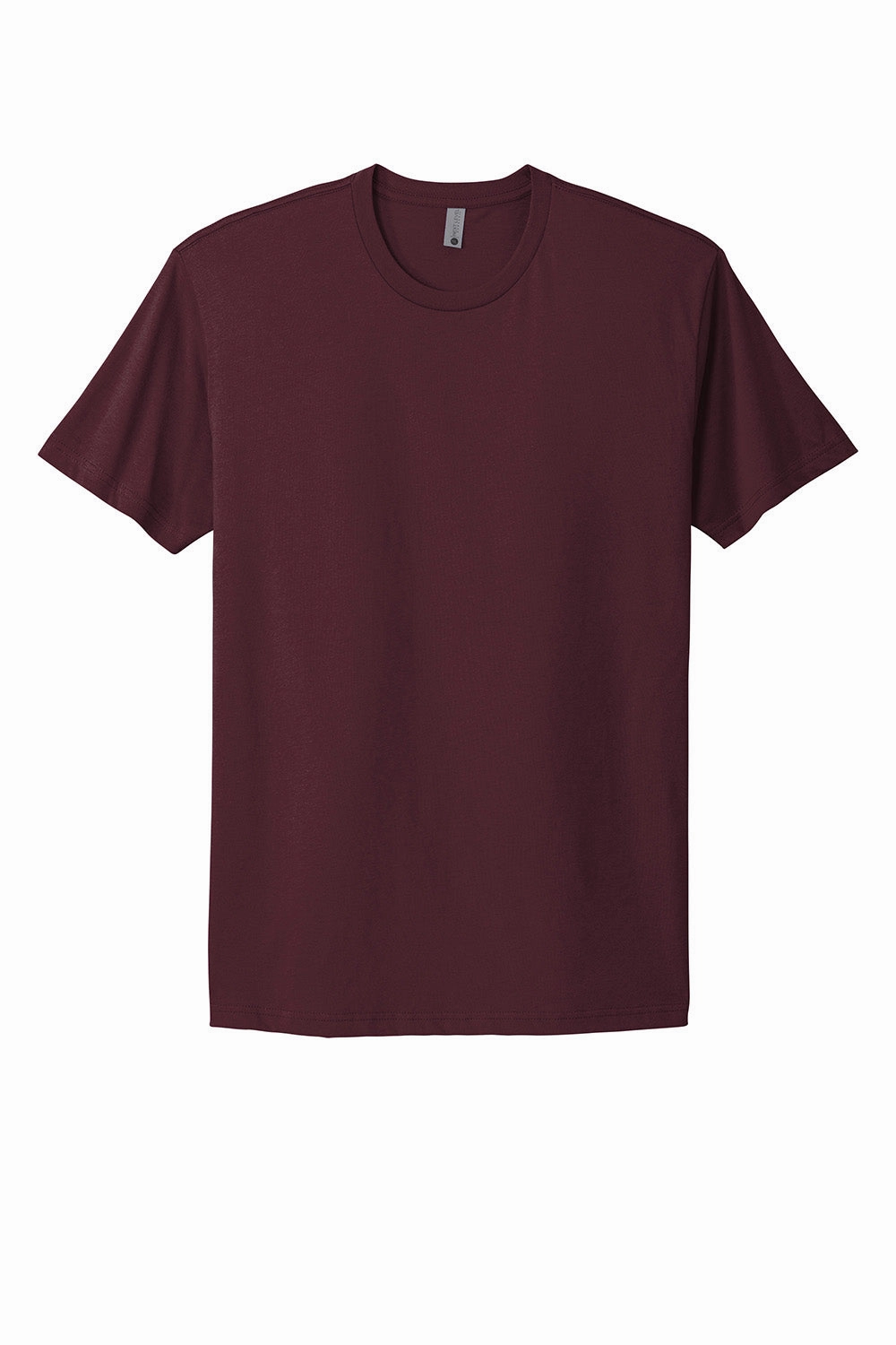 Next Level Mens Fine Jersey Short Sleeve Crewneck T-Shirt - Maroon
