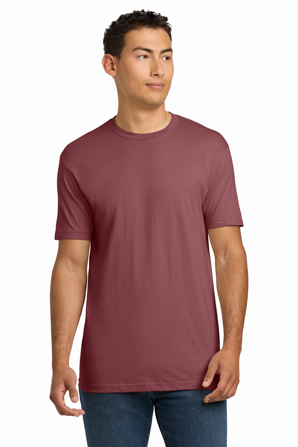 Next Level Mens Fine Jersey Short Sleeve Crewneck T-Shirt - Mauve
