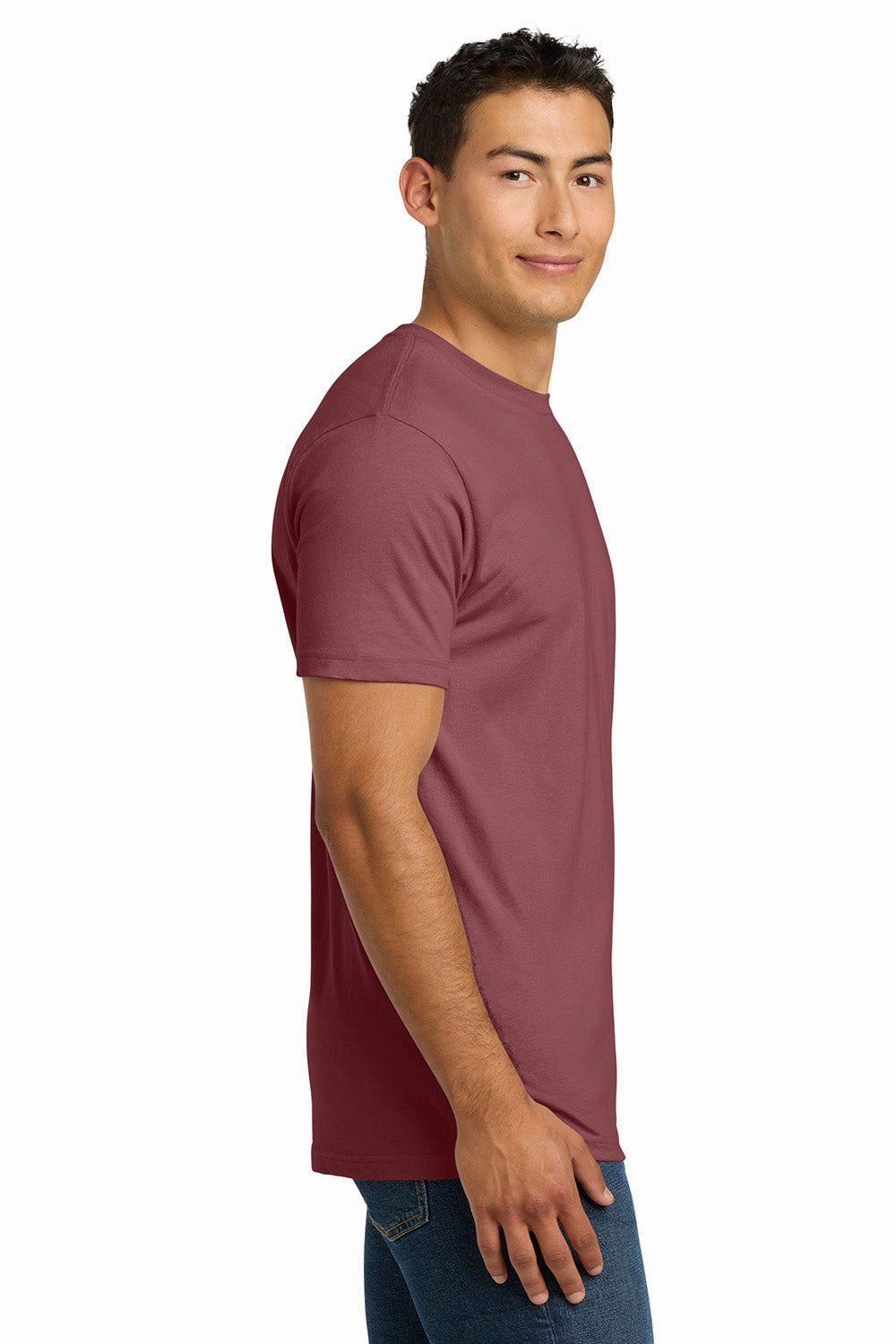 Next Level Mens Fine Jersey Short Sleeve Crewneck T-Shirt - Mauve