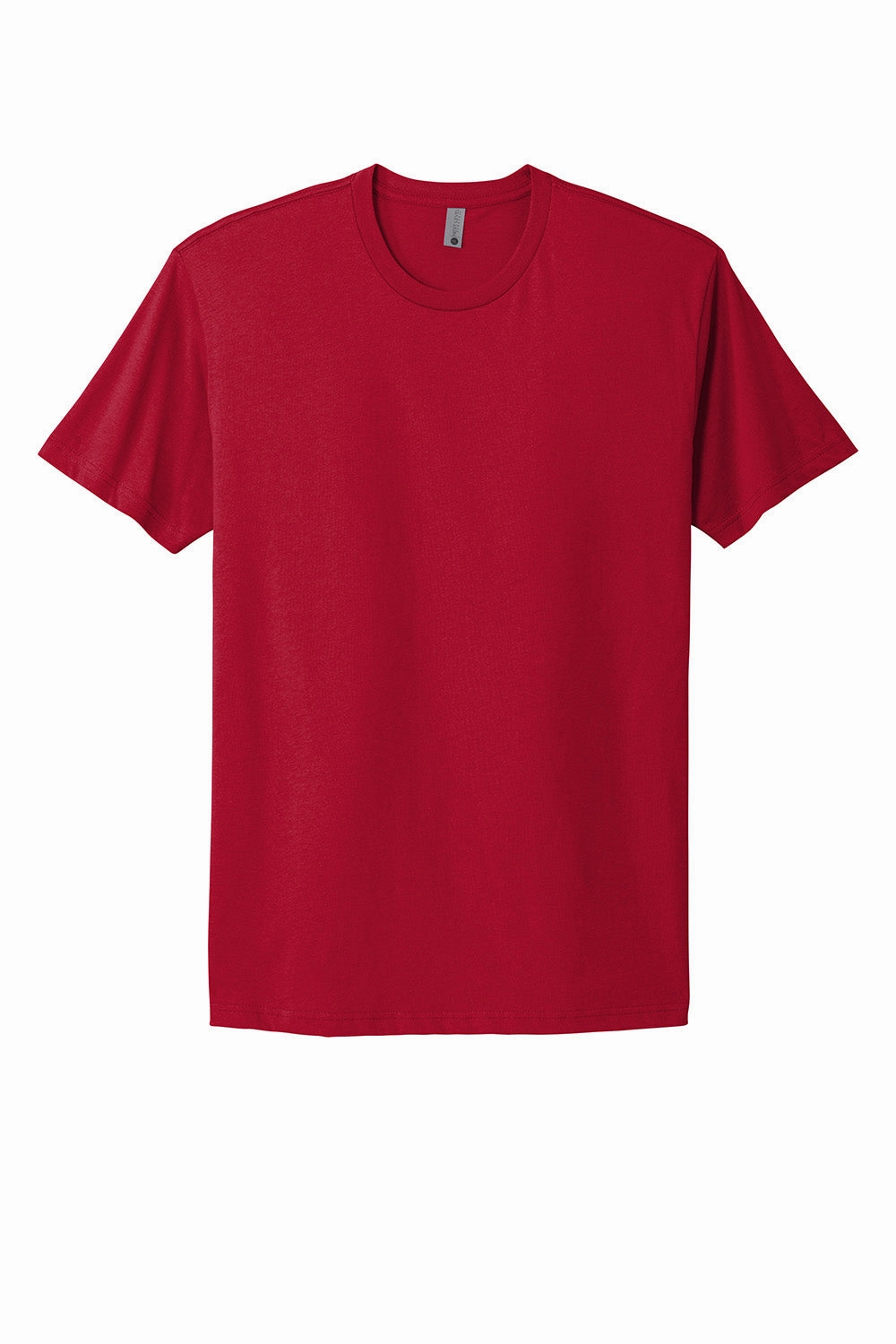 Next Level Mens Fine Jersey Short Sleeve Crewneck T-Shirt - Red