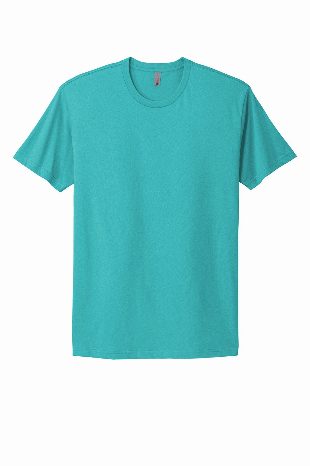 Next Level Mens Fine Jersey Short Sleeve Crewneck T-Shirt - Tahiti Blue