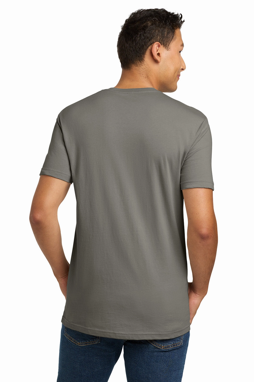 Next Level Mens Fine Jersey Short Sleeve Crewneck T-Shirt - Warm Grey