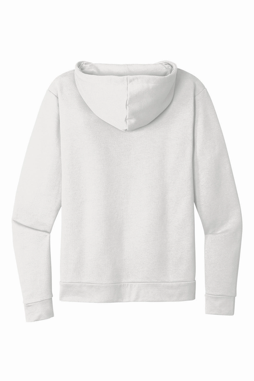 Next Level Mens Fleece Full Zip Hooded Sweatshirt Hoodie w/ Pockets - White