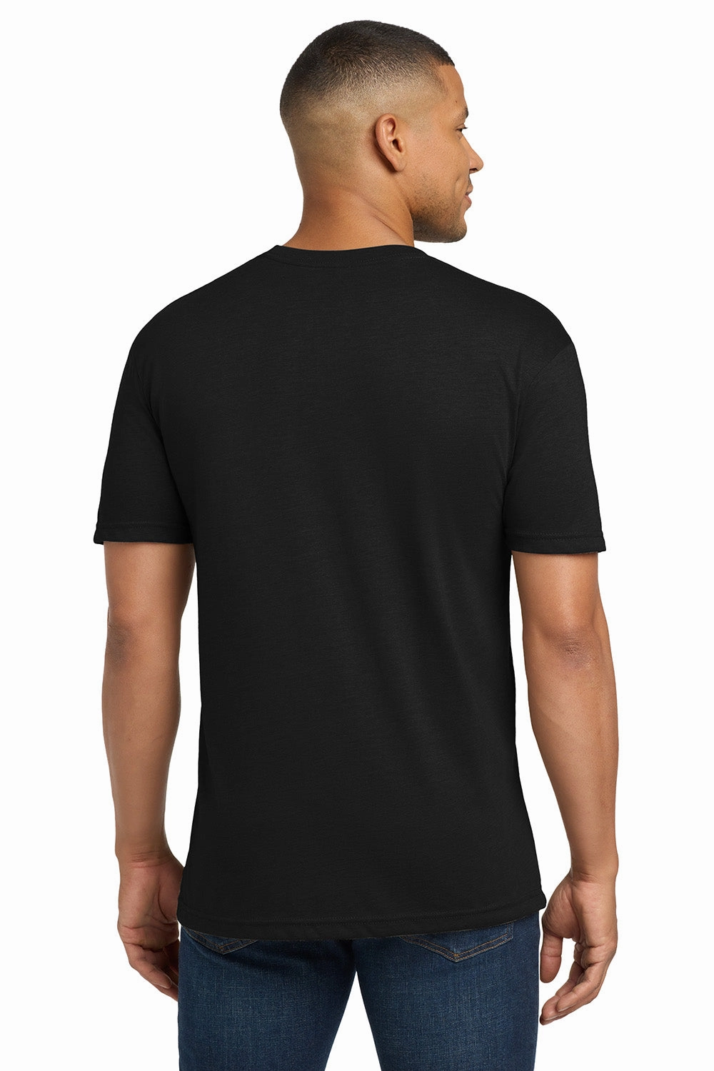 Next Level Mens Jersey Short Sleeve Crewneck T-Shirt - Black