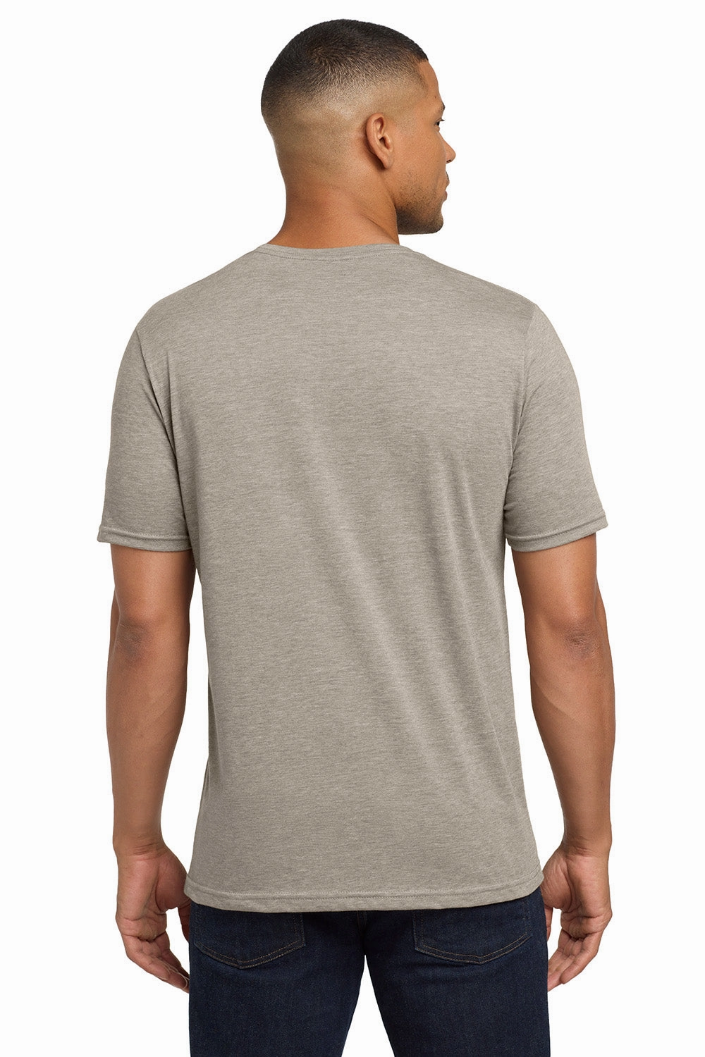 Next Level Mens Jersey Short Sleeve Crewneck T-Shirt - Silver Grey