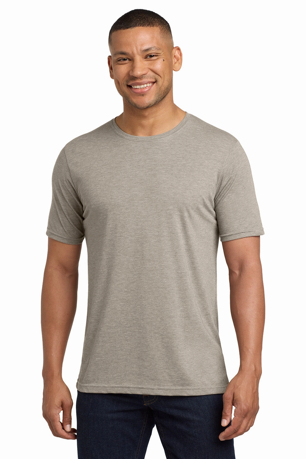Next Level Mens Jersey Short Sleeve Crewneck T-Shirt - Silver Grey
