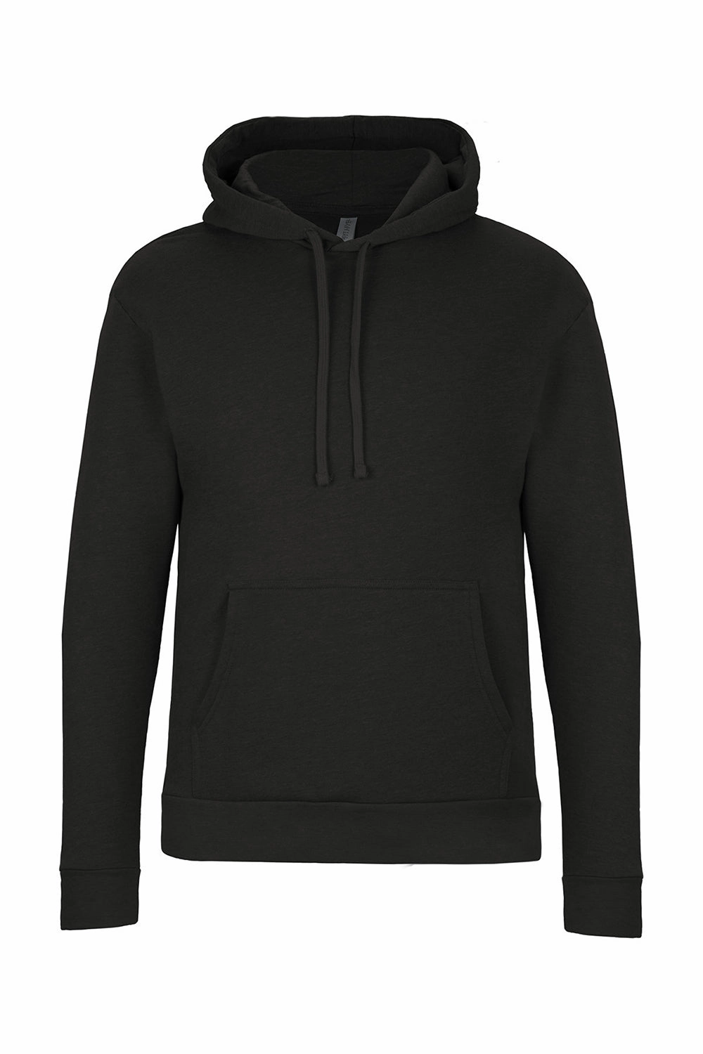 Next Level Mens Malibu Hooded Sweatshirt Hoodie w/ Pouch Pocket - Heather Black