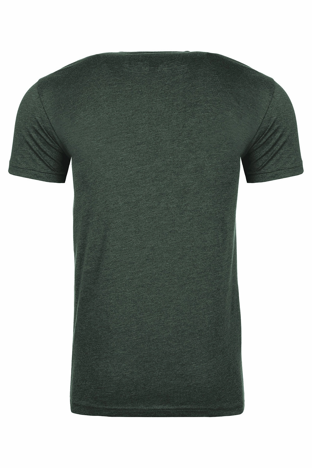 Next Level Mens Sueded Jersey Short Sleeve Crewneck T-Shirt - Heather Forest Green