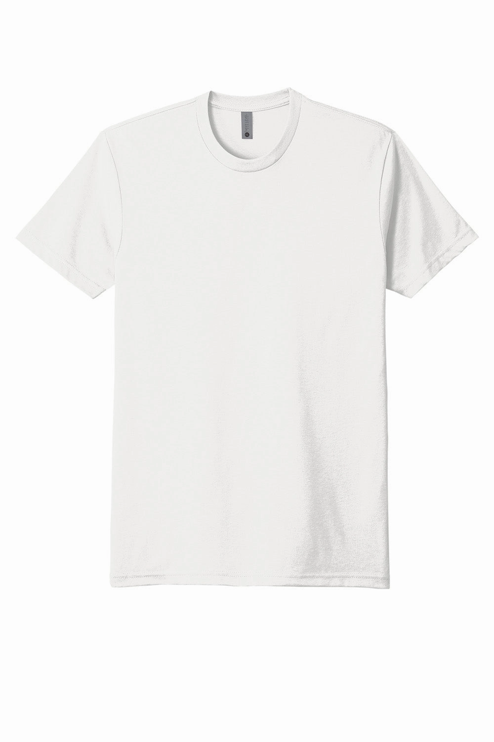 Next Level Mens Sueded Jersey Short Sleeve Crewneck T-Shirt - White