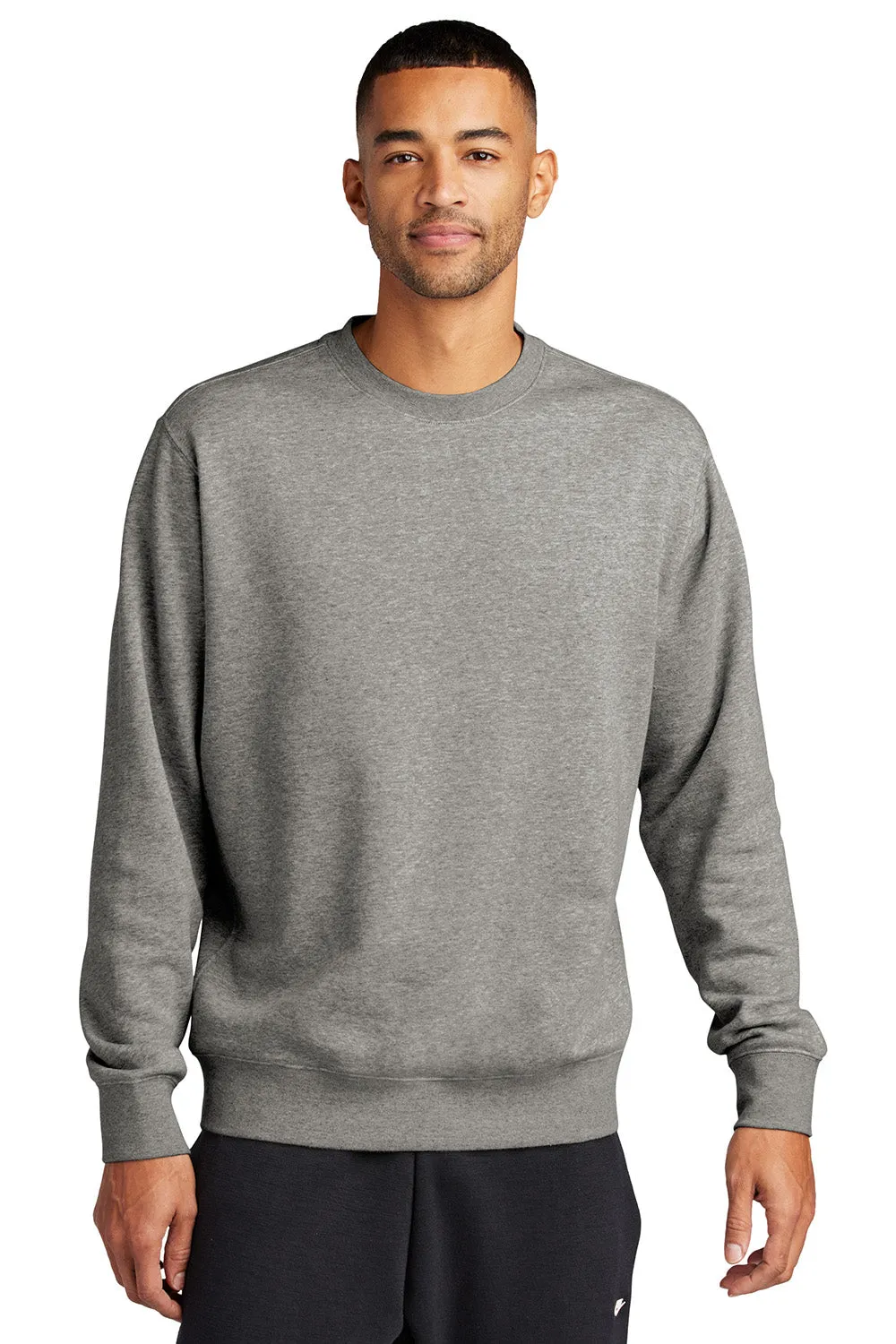 Nike Mens Club Fleece Crewneck Sweatshirt - Heather Dark Grey
