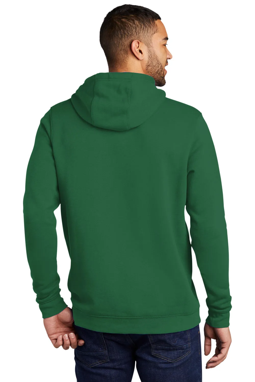 Nike Mens Club Fleece Hooded Sweatshirt Hoodie w/ Pouch Pocket - Dark Green