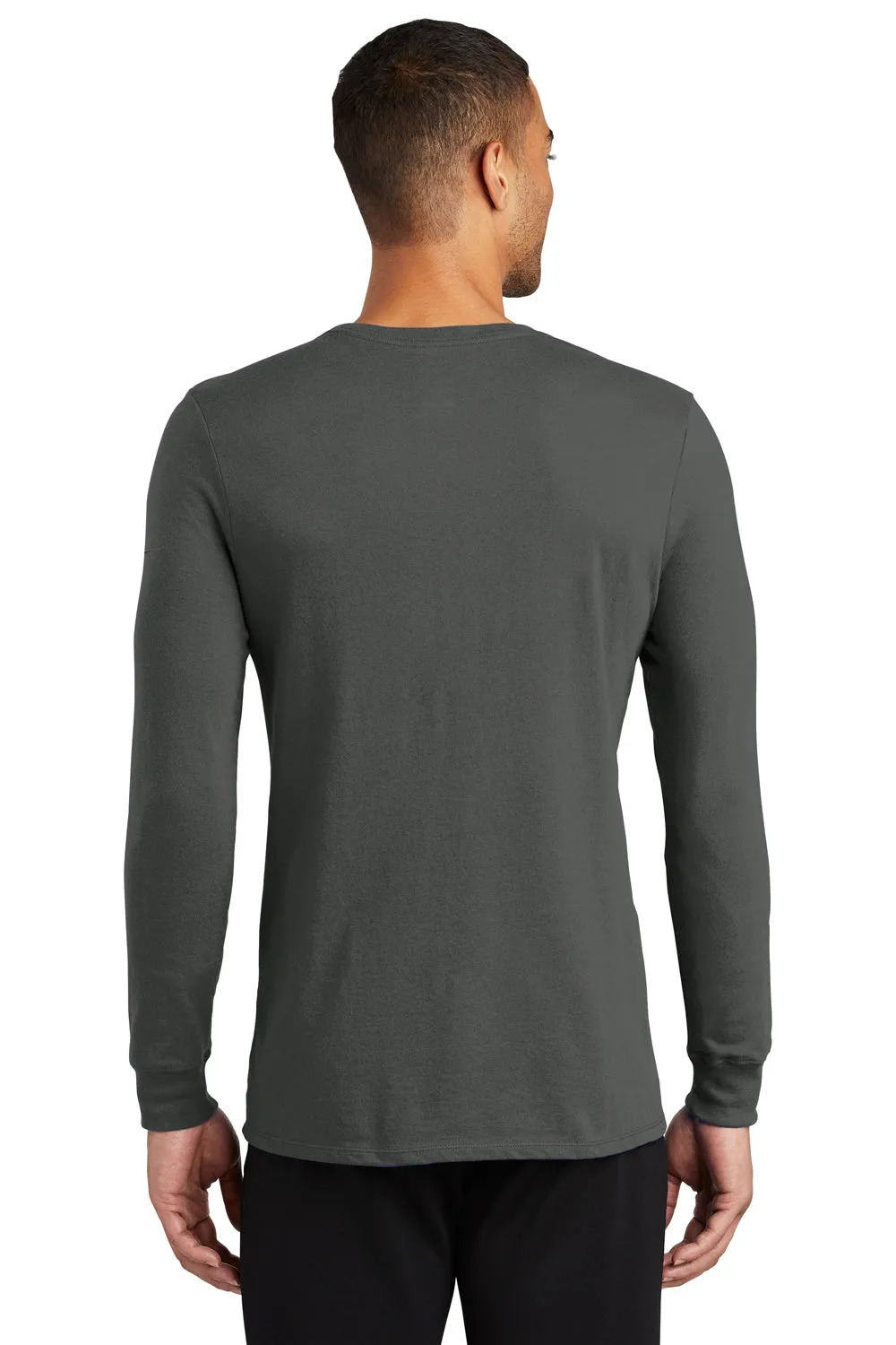 Nike Mens Dri-Fit Moisture Wicking Long Sleeve Crewneck T-Shirt - Anthracite Grey