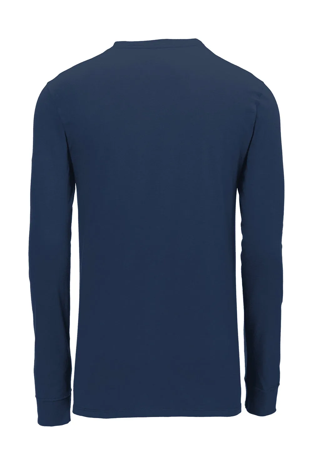 Nike Mens Dri-Fit Moisture Wicking Long Sleeve Crewneck T-Shirt - College Navy Blue