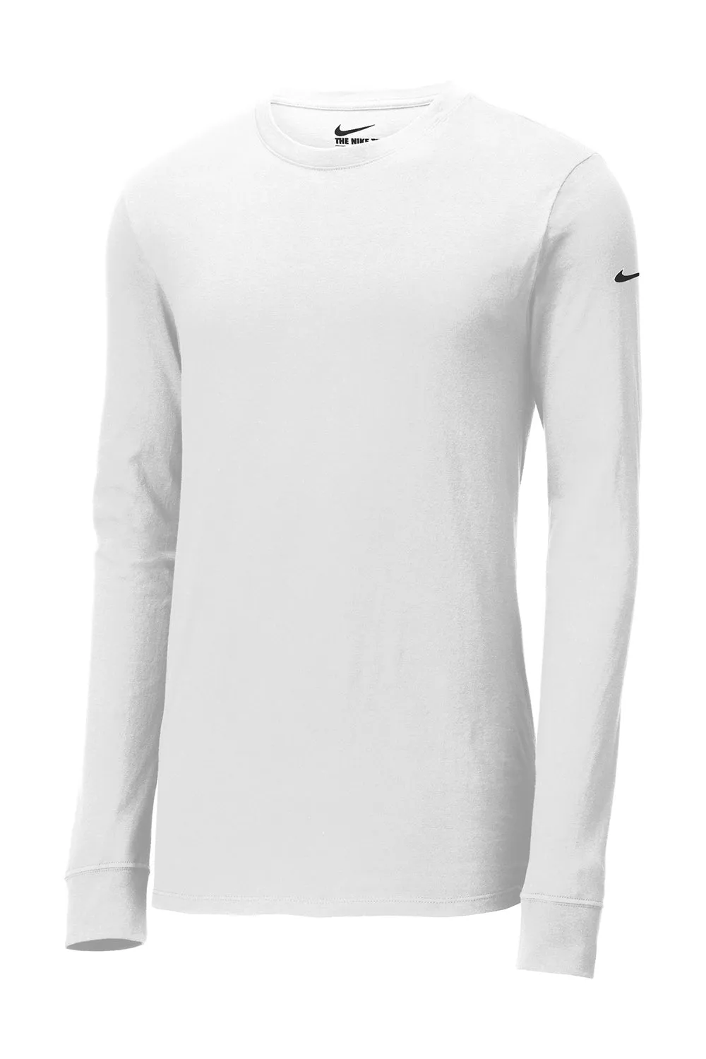 Nike Mens Dri-Fit Moisture Wicking Long Sleeve Crewneck T-Shirt - White