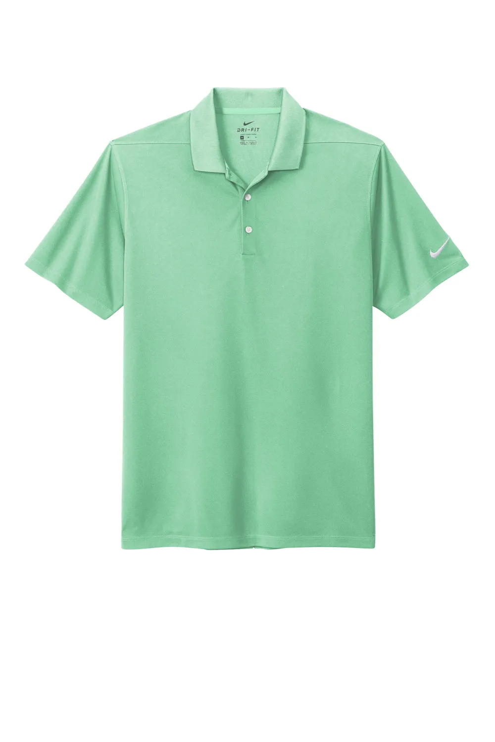 Nike Mens Dri-Fit Moisture Wicking Micro Pique 2.0 Short Sleeve Polo Shirt - Mint Green