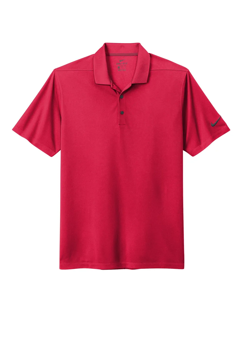 Nike Mens Dri-Fit Moisture Wicking Micro Pique 2.0 Short Sleeve Polo Shirt - University Red
