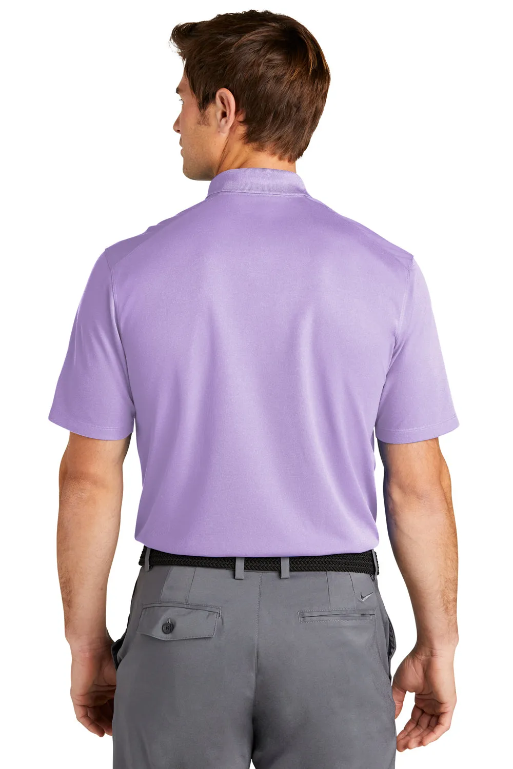 Nike Mens Dri-Fit Moisture Wicking Micro Pique 2.0 Short Sleeve Polo Shirt - Urban Lilac Purple