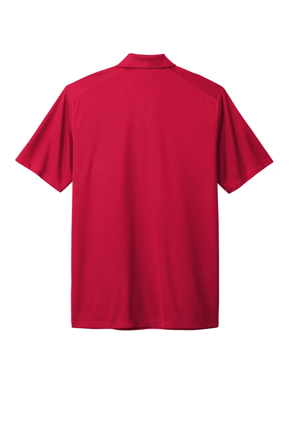 Nike Mens Dri-Fit Moisture Wicking Micro Pique 2.0 Short Sleeve Polo Shirt w/ Pocket - University Red