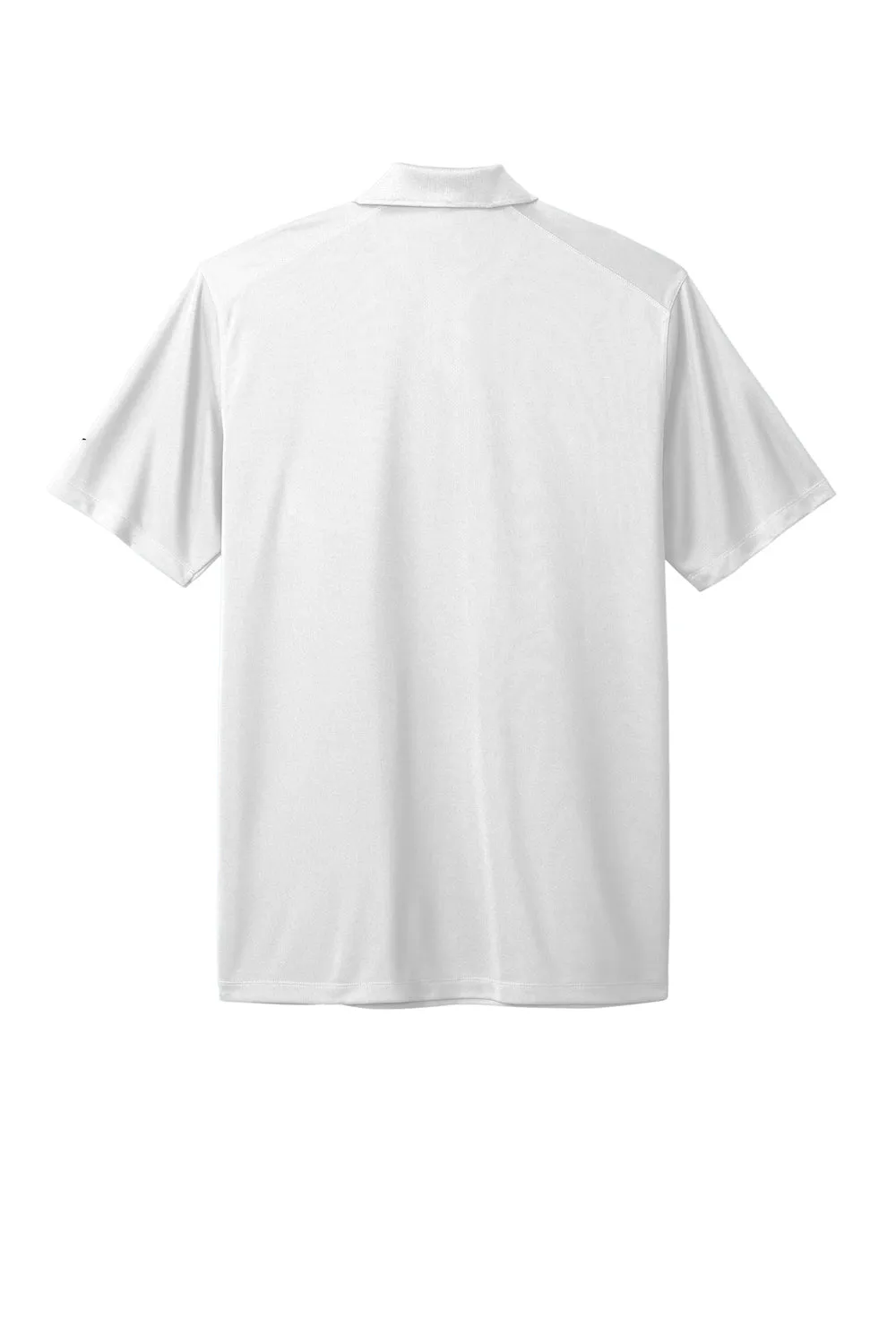 Nike Mens Dri-Fit Moisture Wicking Micro Pique 2.0 Short Sleeve Polo Shirt w/ Pocket - White