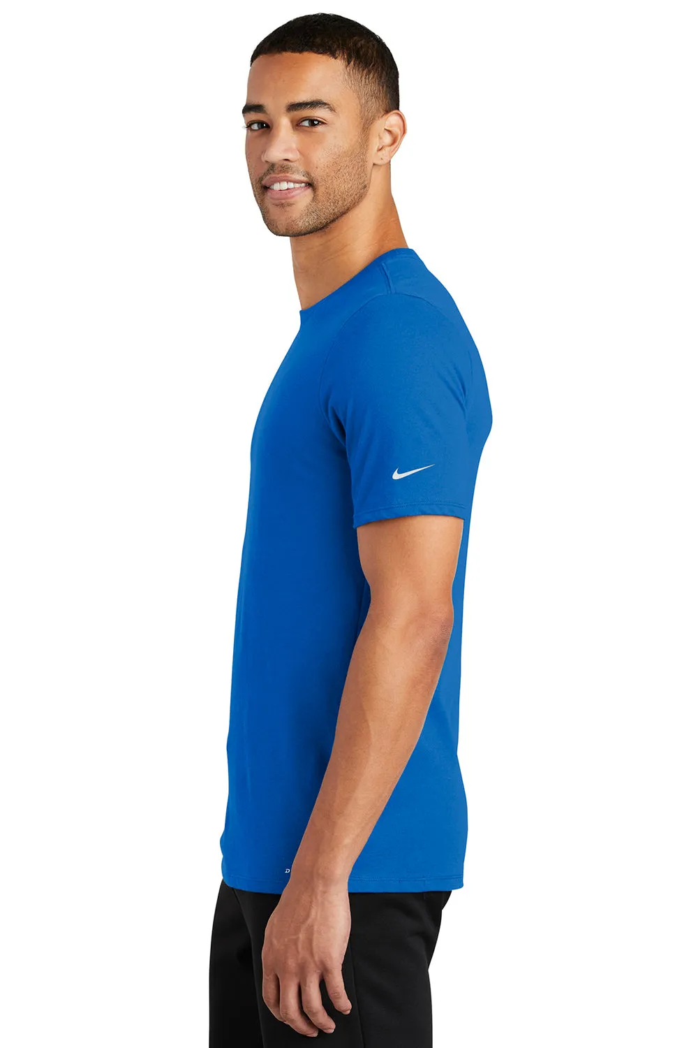 Nike Mens Dri-Fit Moisture Wicking Short Sleeve Crewneck T-Shirt - Game Royal Blue