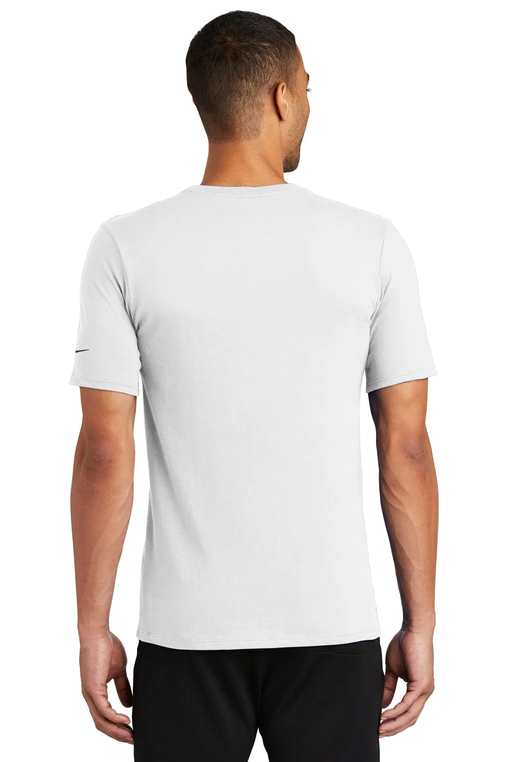 Nike Mens Dri-Fit Moisture Wicking Short Sleeve Crewneck T-Shirt - White